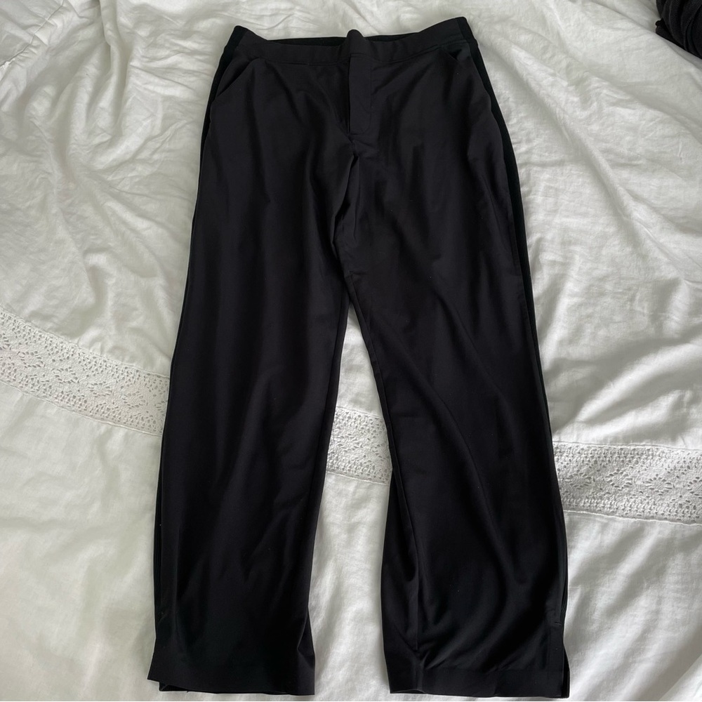 Athleta Sz 10 Black Brooklyn ankle pants lightweight athleisure
